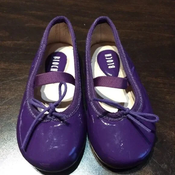NEW - Bloch Toddler's Cha Cha Melanzana (Purple) Ballet Flats TODDLER 5 - Picture 8 of 9